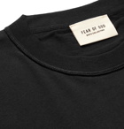 Fear of God - Oversized Logo-Print Cotton-Jersey T-Shirt - Black