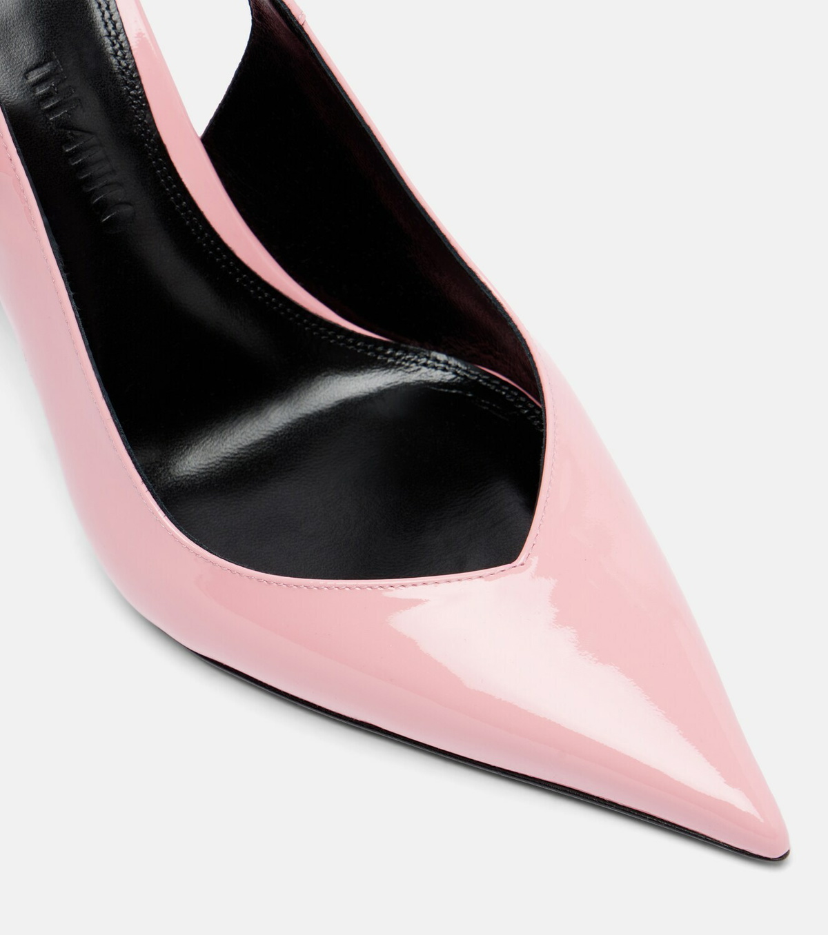 The Attico Cheope patent leather slingback wedges