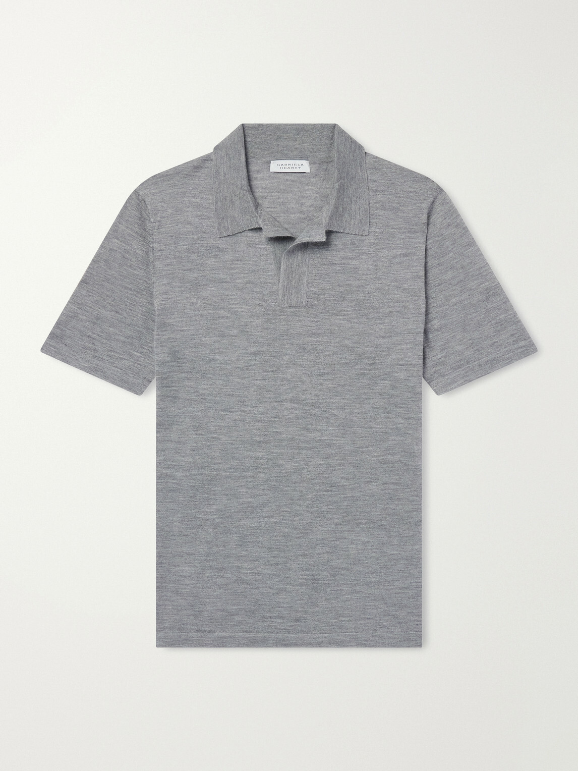 Gabriela Hearst - Stendhal Cashmere and Silk-Blend Polo Shirt - Gray