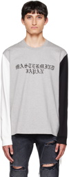mastermind JAPAN Gray Printed Long-Sleeve T-Shirt