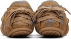 Acne Studios Brown & Blue Lace-up Suede Sneakers