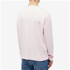 Acne Studios Men's Long Sleeve Eisen School T-Shirt in Light Pink