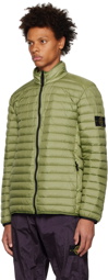 Stone Island Green Zip Down Jacket