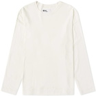 MHL by Margaret Howell Men's MHL. by Margaret Howell Long Sleeve Naval T-Shirt in Chalk