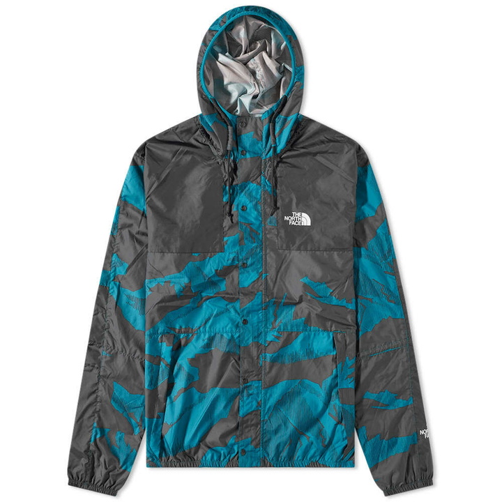 Photo: The North Face Men's Seasonal Mountain Jacket in Harbor Blue Mountain Peak Print