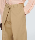 Givenchy Wide-leg canvas chinos