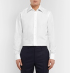 Brioni - White Slim-Fit Cotton-Poplin Shirt - Men - White