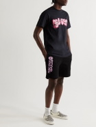Better™ Gift Shop - Sharif Farrag Straight-Leg Logo-Print Cotton-Jersey Shorts - Black