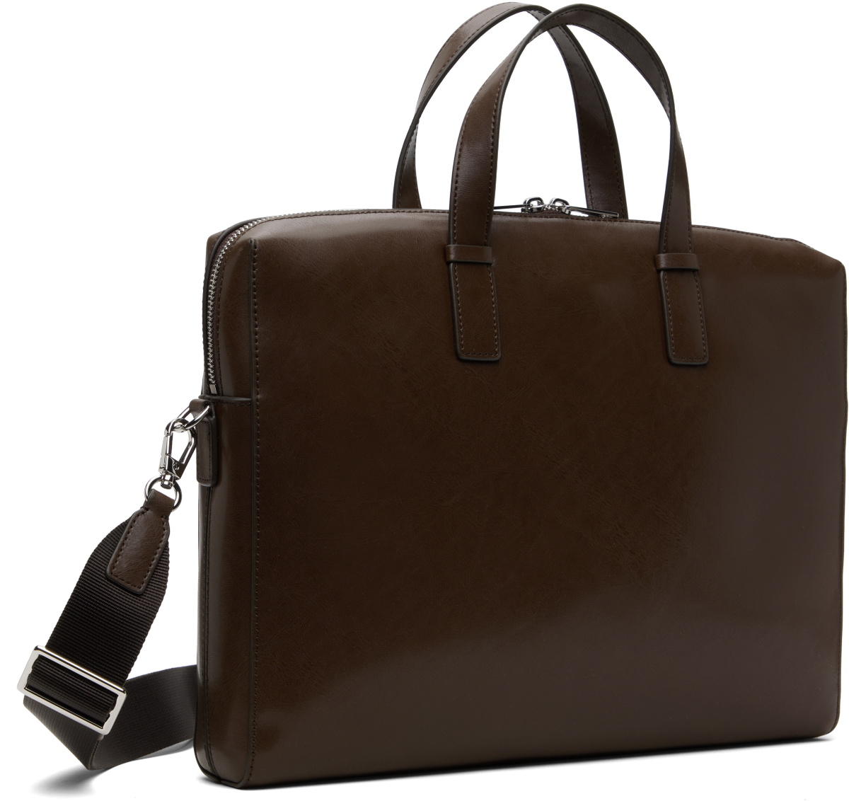 Paul Smith Brown Leather Folio Briefcase
