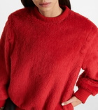 Max Mara - Carmine wool-blend teddy sweatshirt