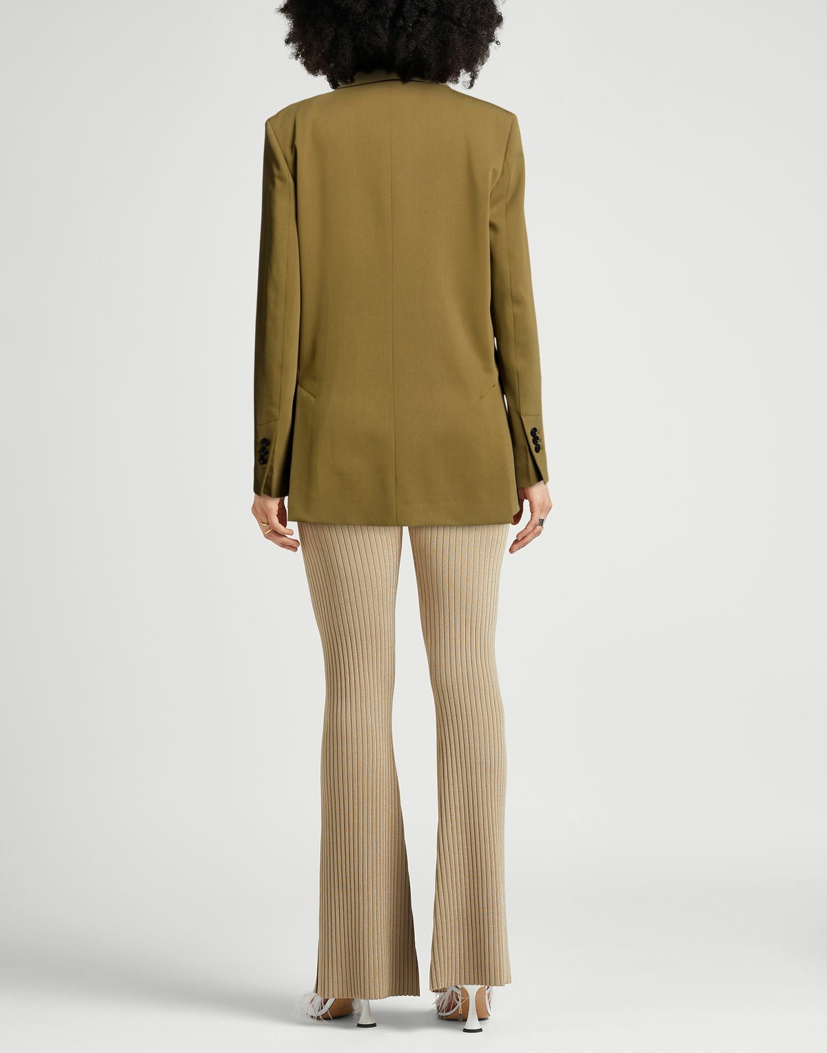 Ami Alexandre Mattiussi Womens Blazer in Khaki
