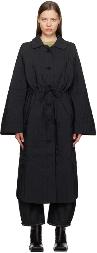 Photo: Henrik Vibskov Black Long Bind Coat
