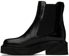 Marni Black Leather Chelsea Boots