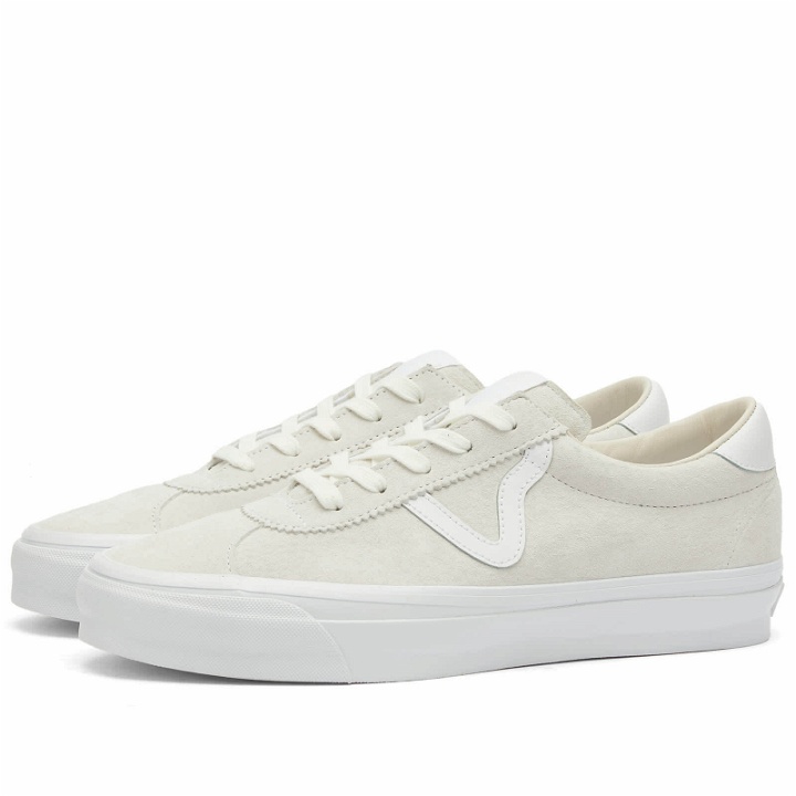 Photo: Vans Men's Sport 73 Sneakers in Lx Pig Suede White/White