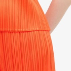 Pleats Please Issey Miyake Women's Pleats Shorts in Orange
