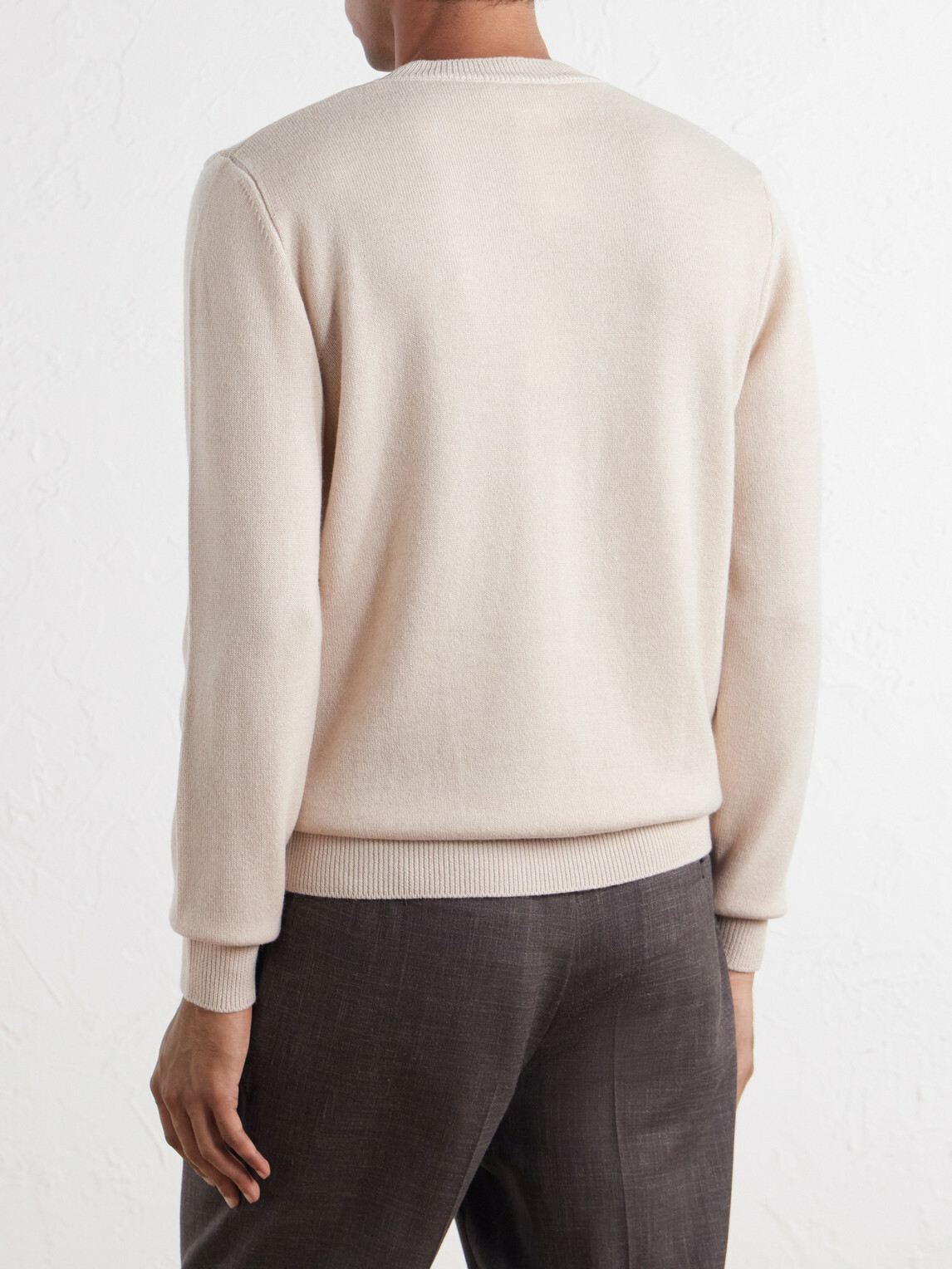 Lardini - Wool and Cashmere-Blend Sweater - Neutrals