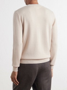 Lardini - Wool and Cashmere-Blend Sweater - Neutrals