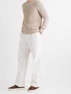 TOD'S - Ribbed Cotton Sweater - Neutrals