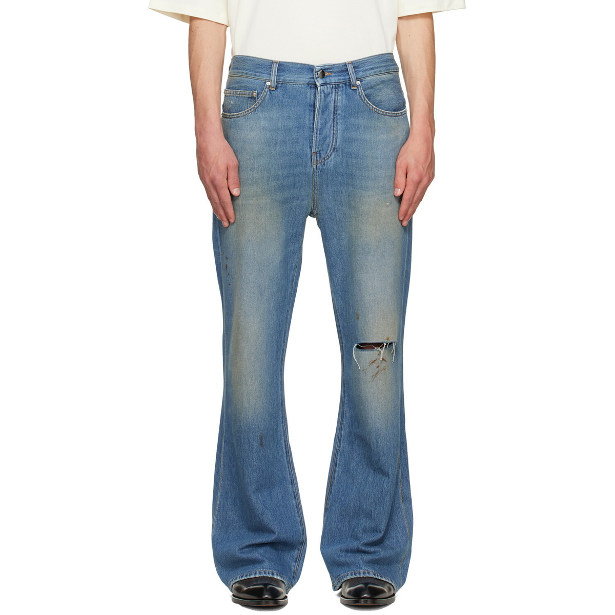 AMIRI - M65 Cargo Kick Flare Cotton Jeans Amiri