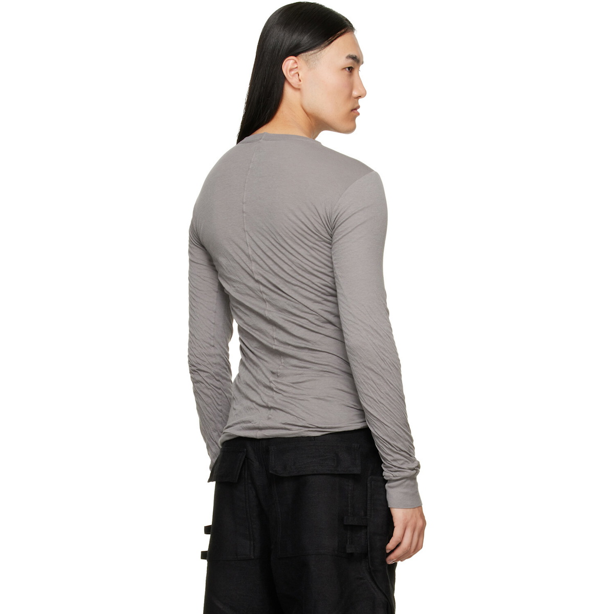 Rick Owens Gray Tower Double LS T-shirt