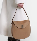 Savette Tondo Large suede shoulder bag