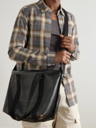 Rick Owens - Webbing-Trimmed Burnished-Leather Weekend Bag