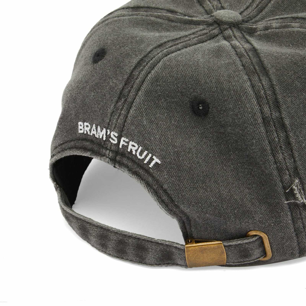 Bram's Fruit Men's F*ck Off Distressed Cap in Washed Charcoal 