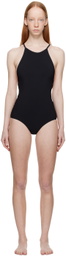TOTEME Black High Neck One-Piece Swimsuit