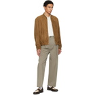 Hugo Brown Crocodile Vamp Leather Loafers