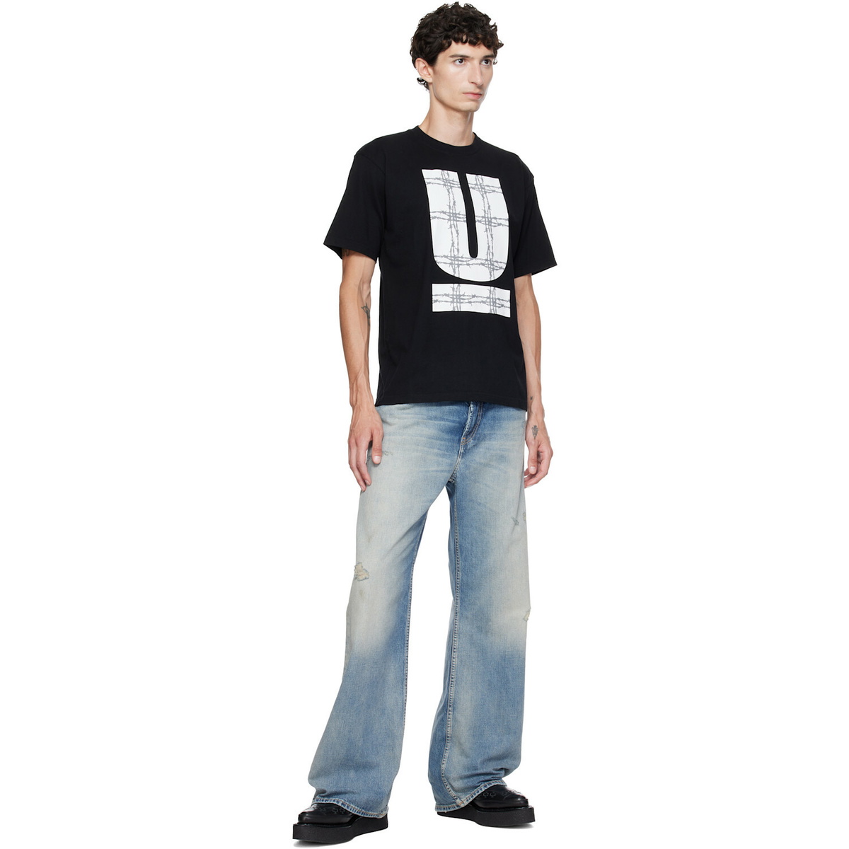 UNDERCOVER Black UC2F3805 T-shirt