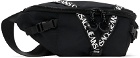 Versace Jeans Couture Black V-Webbing Belt Bag