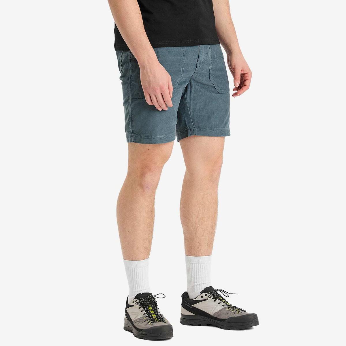 Napapijri Men's Corduroy Belted Shorts in Stormy Weat Gr