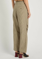 Isabel Marant étoile Ceryne Striped Cotton Trousers Beige