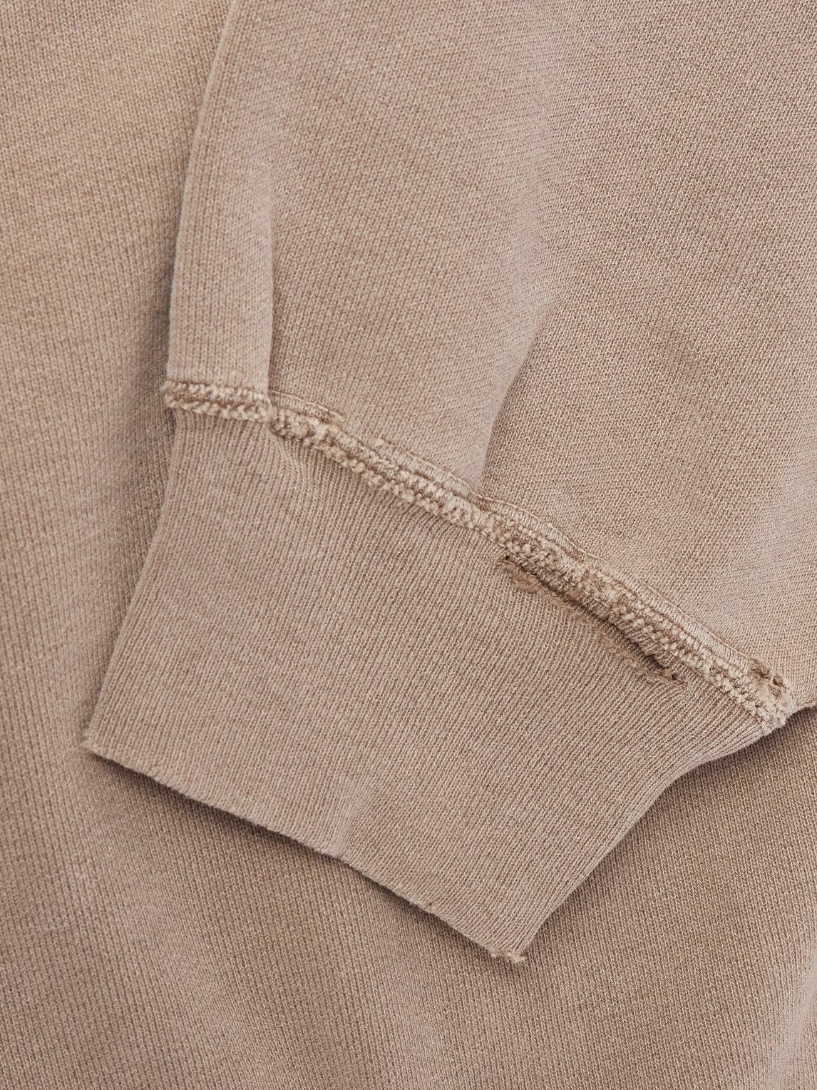 Remi Relief - Distressed Cotton-Jersey Sweatshirt - Brown