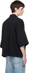 Fear of God ESSENTIALS Black Signature 90s Cropped Polo