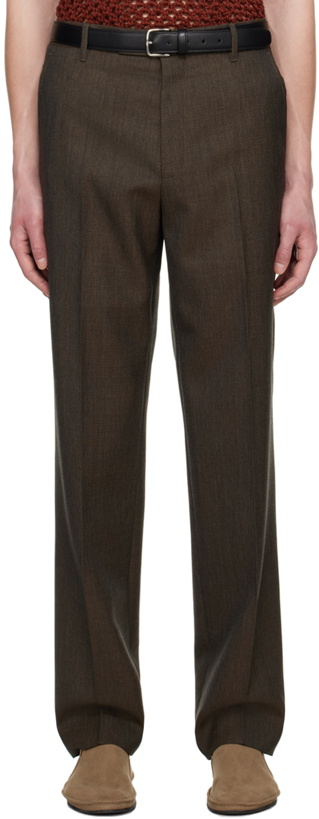 Photo: The Row Brown Elijah Trousers