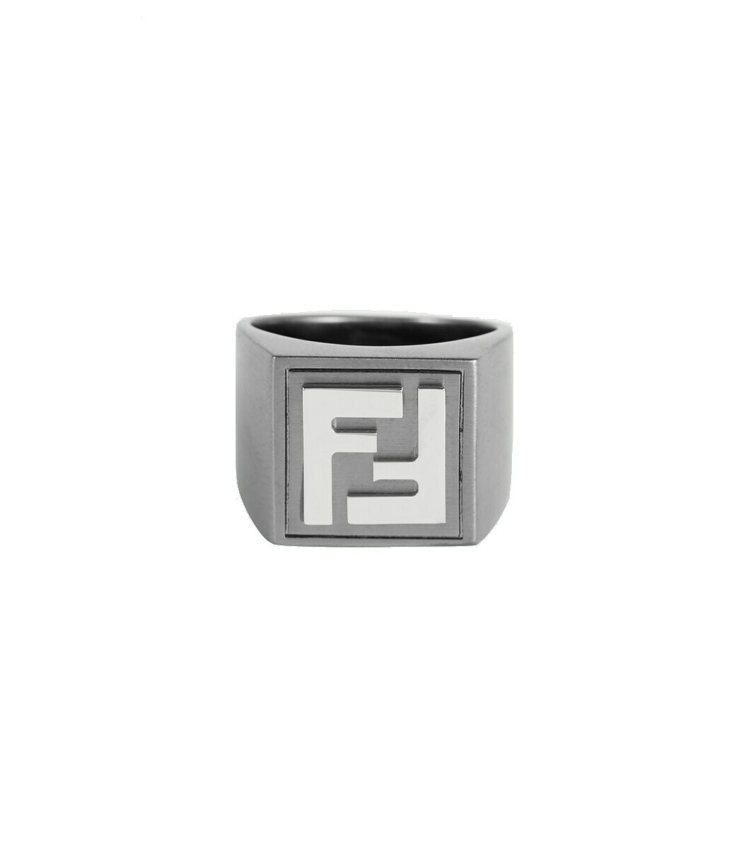 Fendi Black Bag Bugs Shiny Red Eyes Ring Fendi