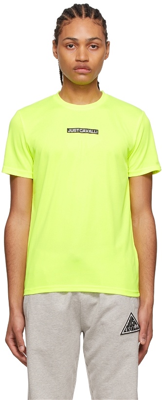 Photo: Just Cavalli Yellow Polyester T-Shirt