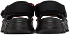 Lanvin Black Suicoke Edition Curb Laces Sandals