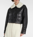 Proenza Schouler Judd shearling-trimmed leather jacket