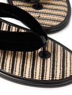 TOM FORD - Brighton Velvet and Raffia Sandals - Black