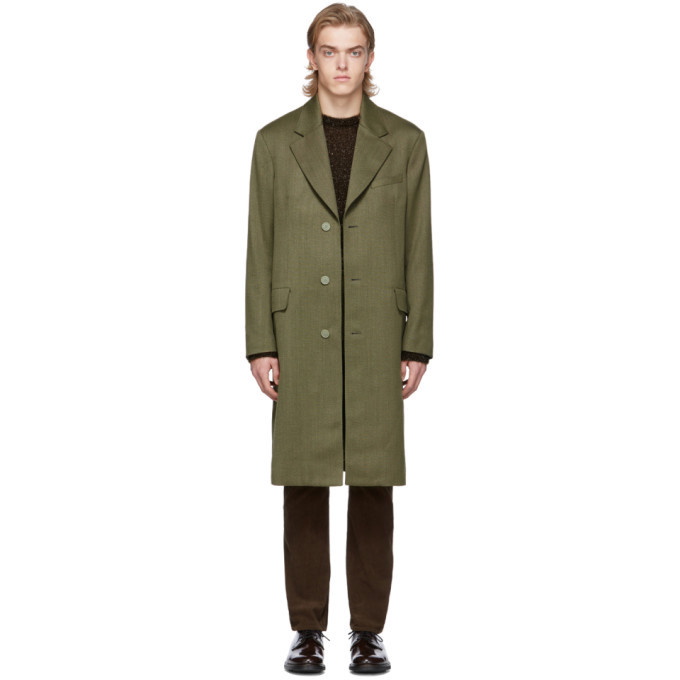 Our Legacy Khaki Wool Dolphin Coat