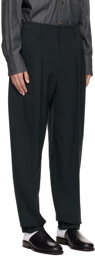 LEMAIRE Navy Tapered Trousers
