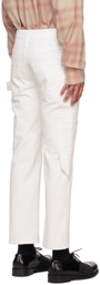 Maryam Nassir Zadeh SSENSE Exclusive White Straight-Leg Jeans