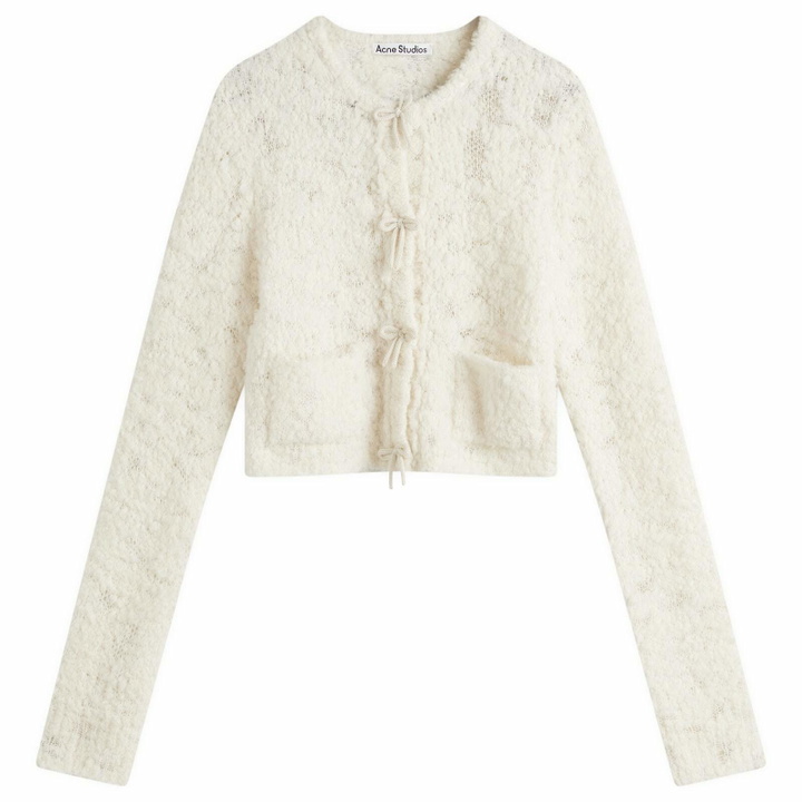 Photo: Acne Studios Women's Kitarsi Towel Cardigan in White
