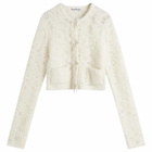 Acne Studios Women's Kitarsi Towel Cardigan in White