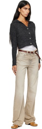 OUR LEGACY Beige Boot Cut Jeans