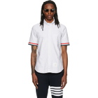 Thom Browne Gray Straight Fit Button Down Short Sleeve Shirt