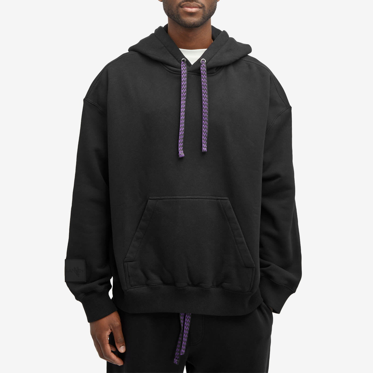 Lanvin Men's x Future Curb Lace Hoodie in Black Lanvin
