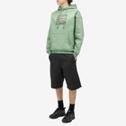 PACCBET Men's Washed Logo Pullover Hoodie in Khaki